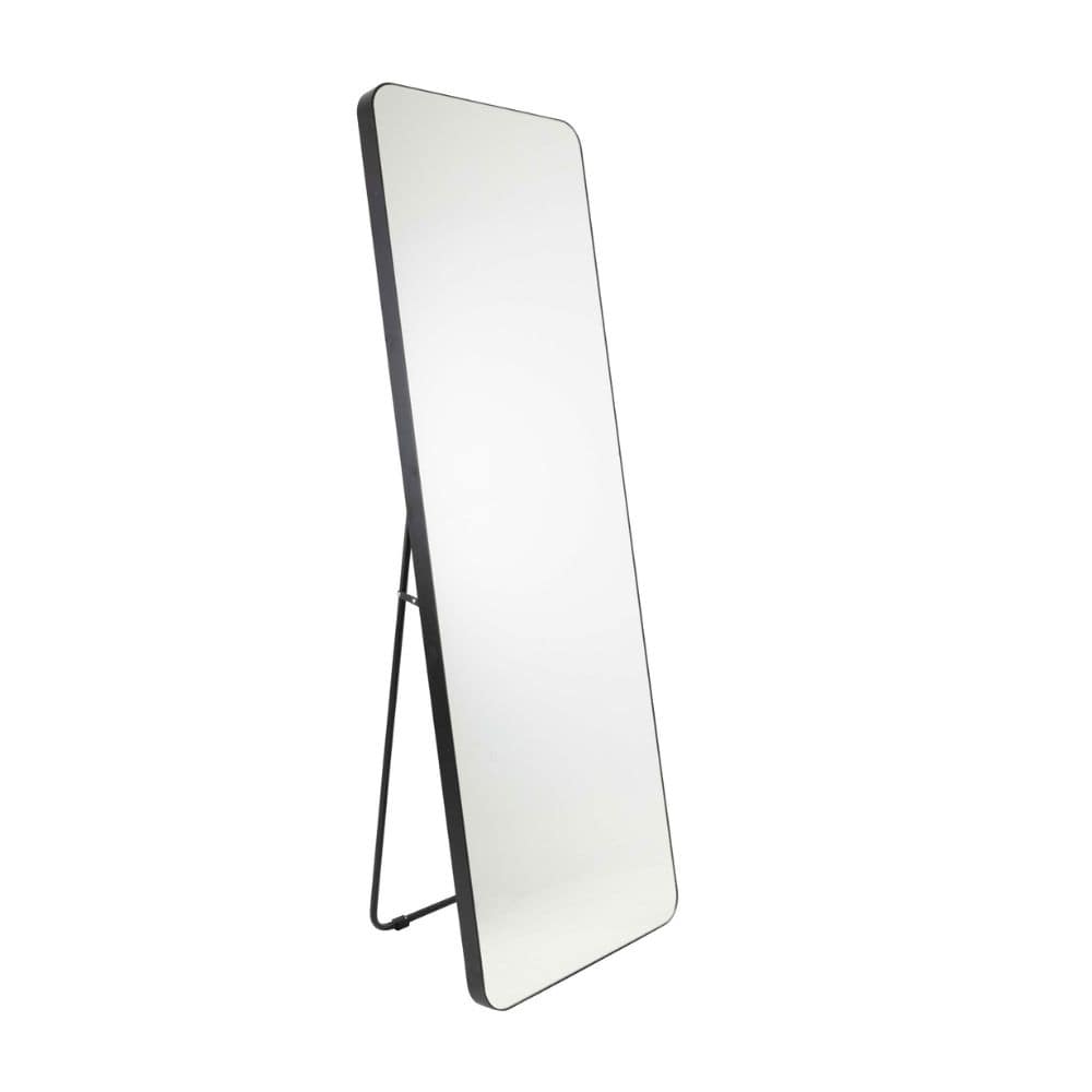 Talinn Black Framed Full Length Mirror with Stand