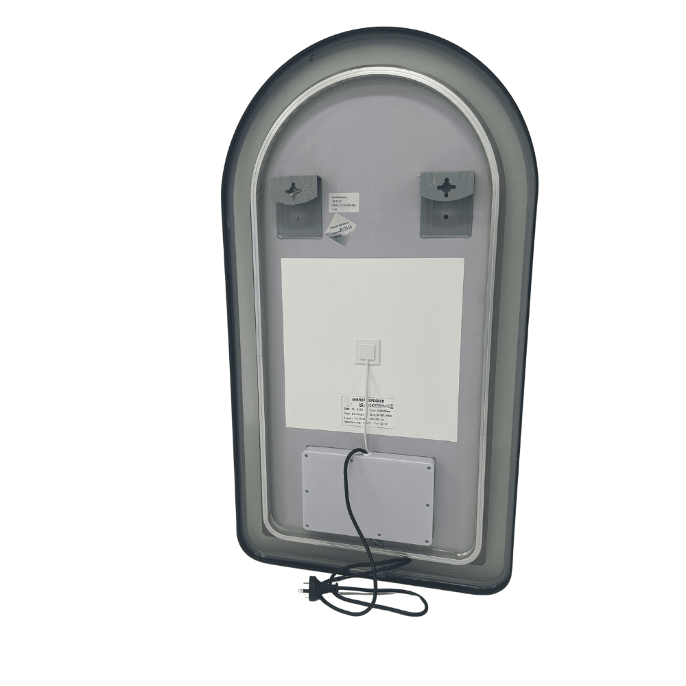 Talon Arched LED Black Frame Mirror
