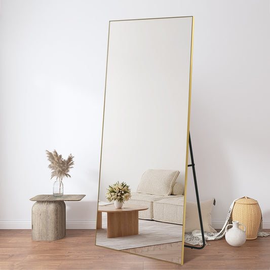Thaddeus Gold Rectangular Full Length Mirror