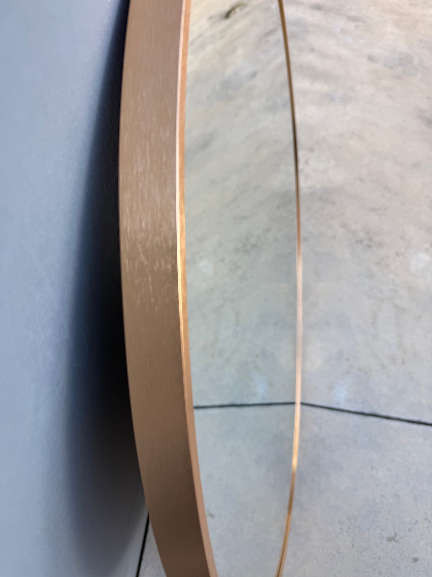 Malachi Gold Framed Classic Round Mirror