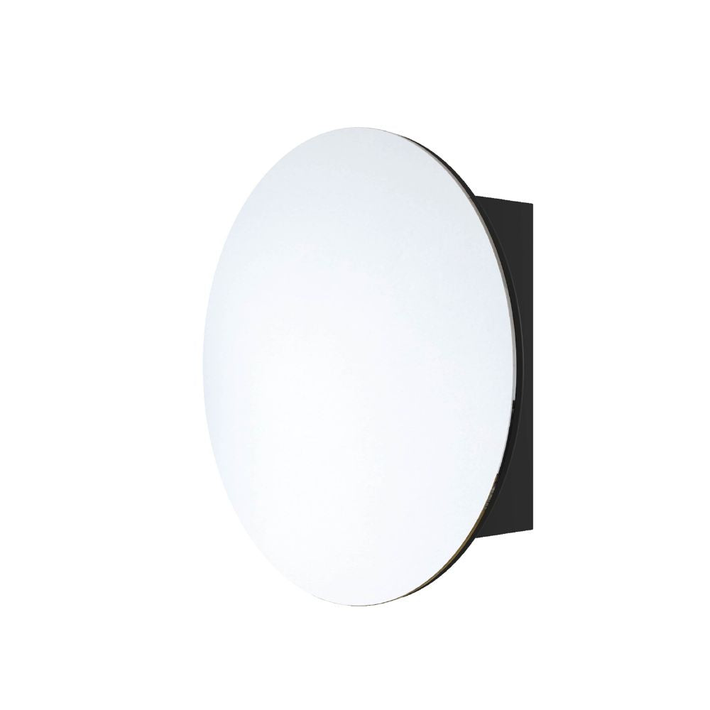 Chelsea Round Black Mirror Cabinet