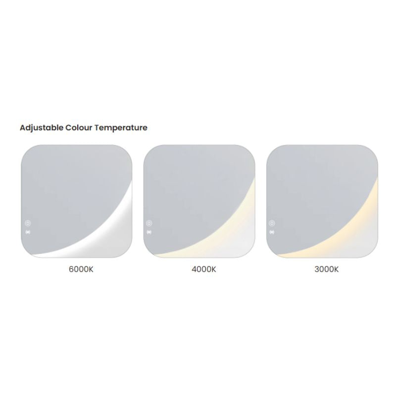 Flux Large Oval Frameless LED Mirror