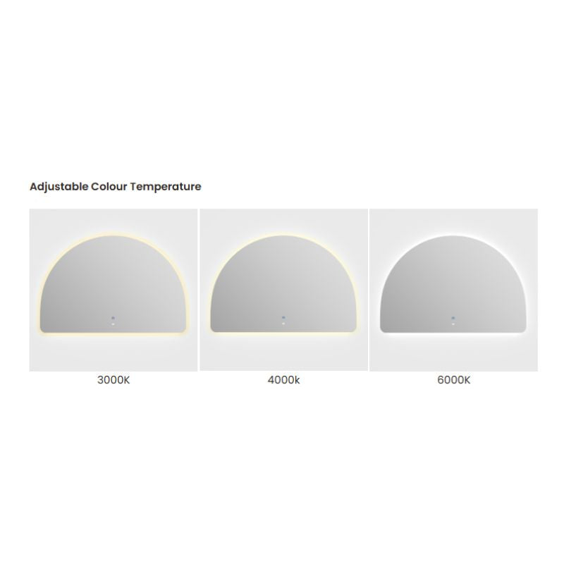 Moon Arched Frameless LED Mirror