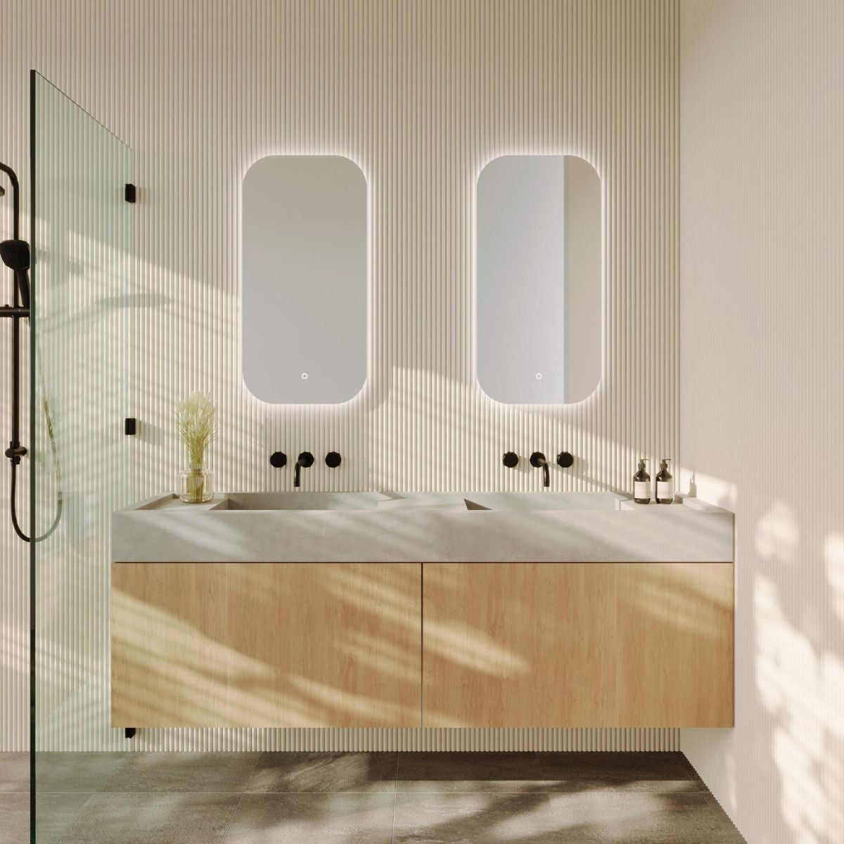 Feature Mirror Rectangle I-Series Rounded Rectangle LED Mirror – Mirrors Direct