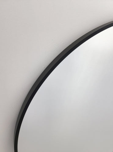 Valima Black Arched Floor Mirror