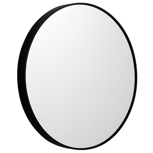 Valima Black Round Mirror