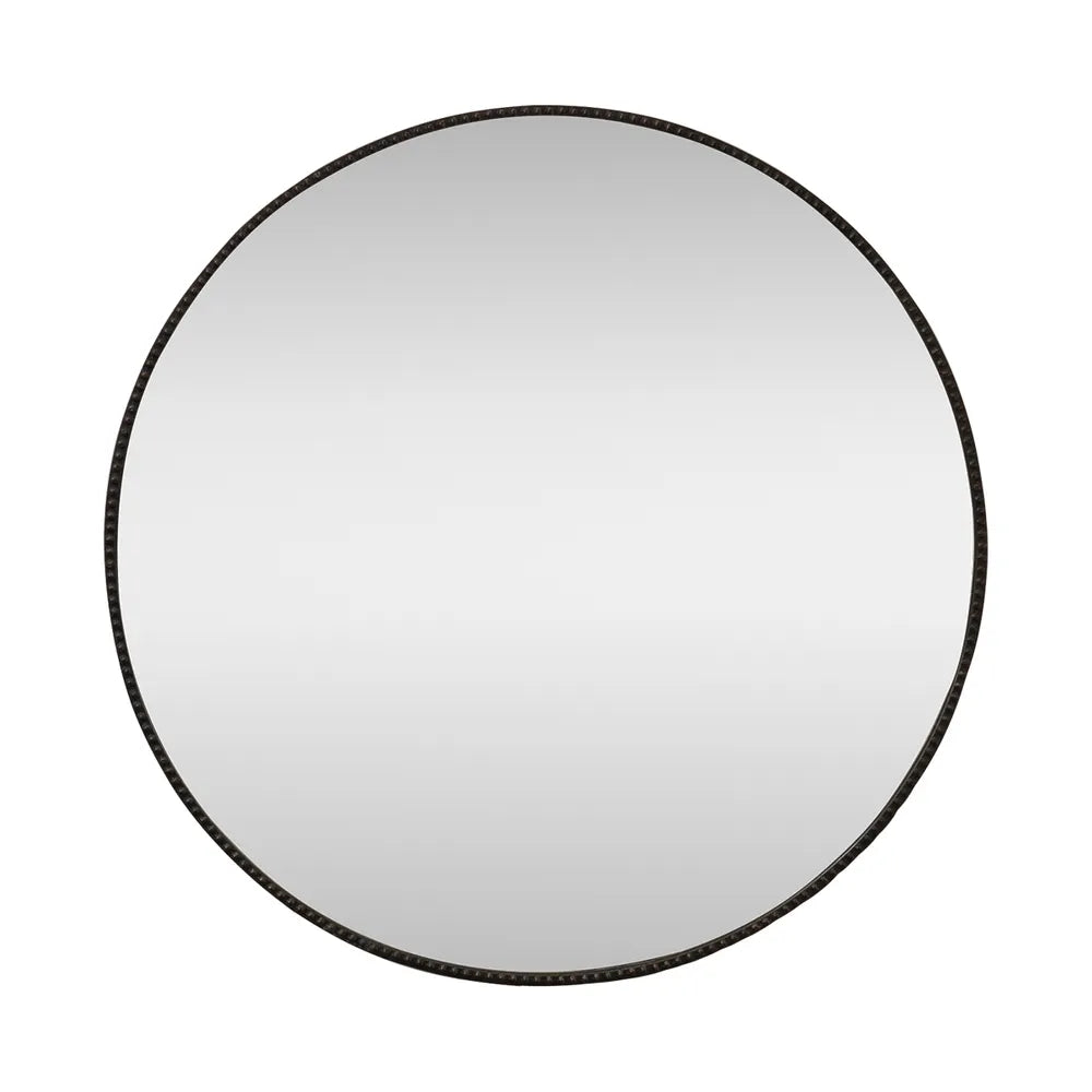 Black Round Mirror