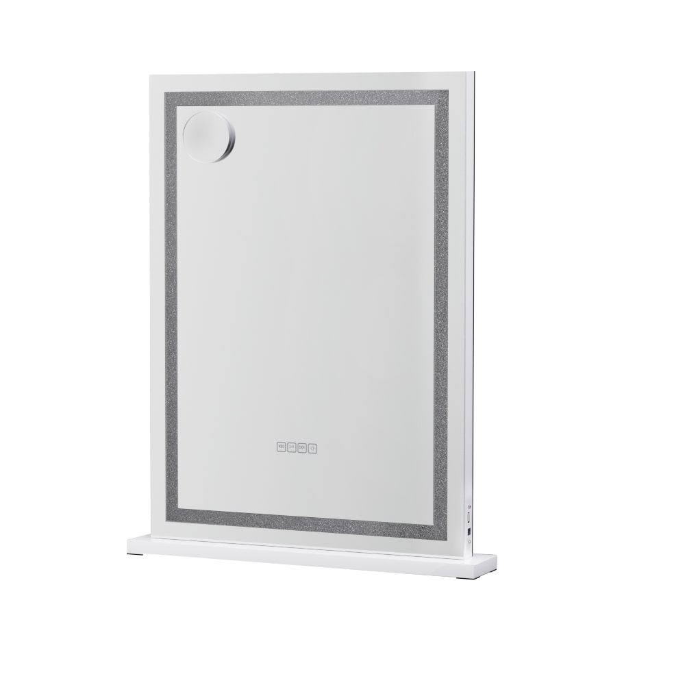 Vertical Crystal Edge Bluetooth LED Makeup Mirror