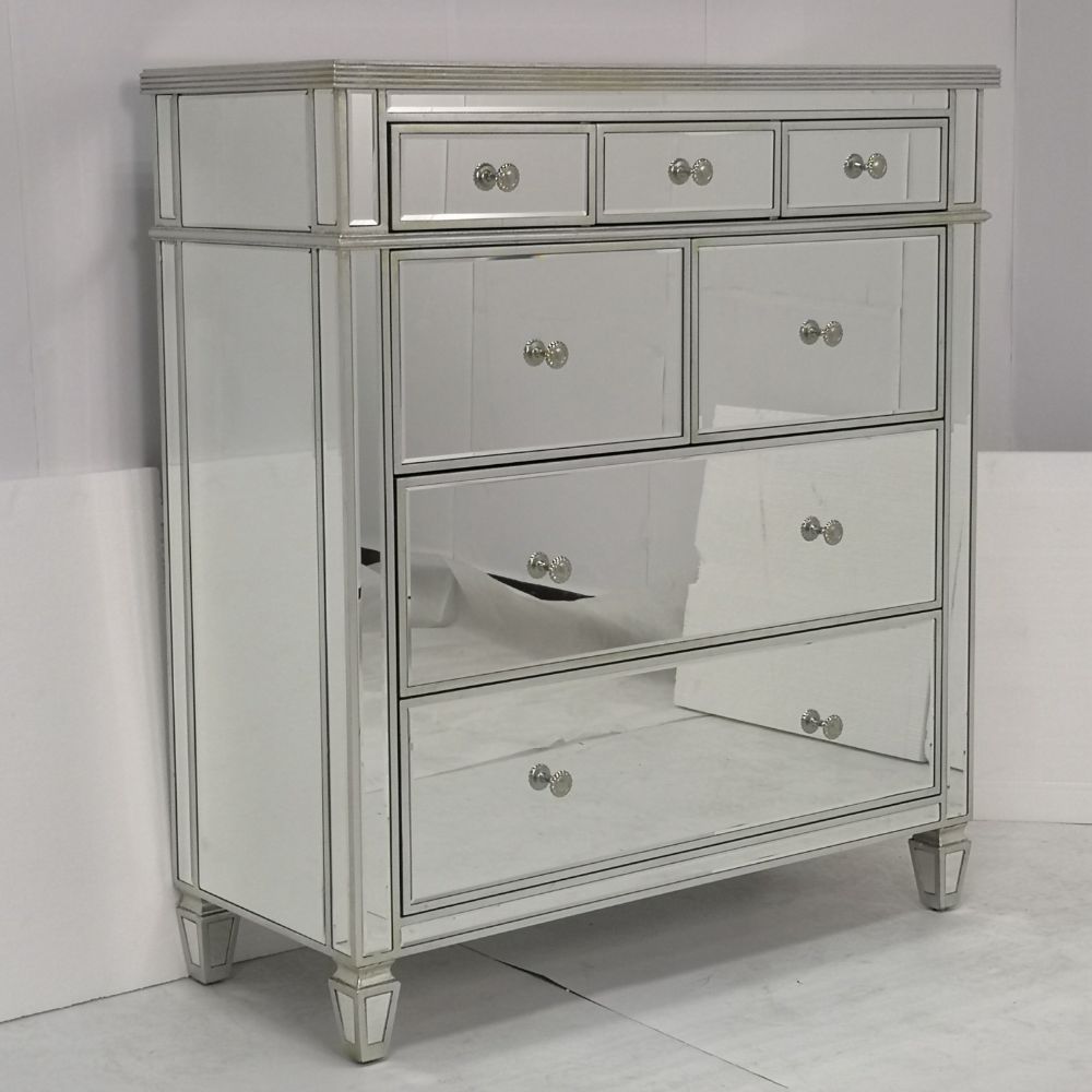 Willa Elegant Mirrored Drawer