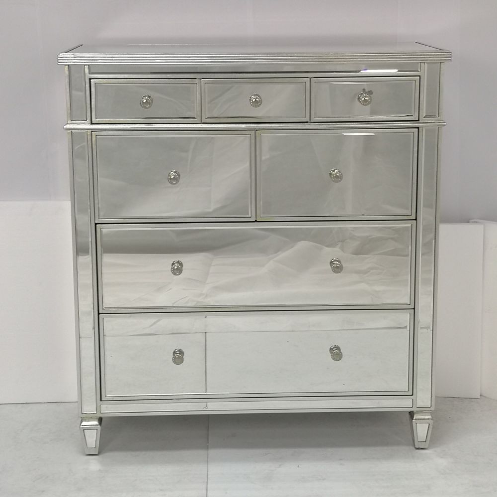 Willa Elegant Mirrored Drawer