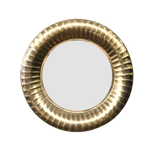 Gold Round Wall Mirror