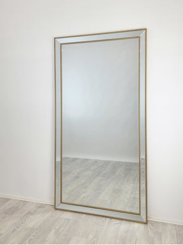 Zesar Gold Beaded Full Length Mirror