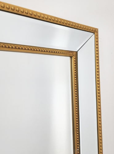 Zesar Gold Beaded Full Length Mirror