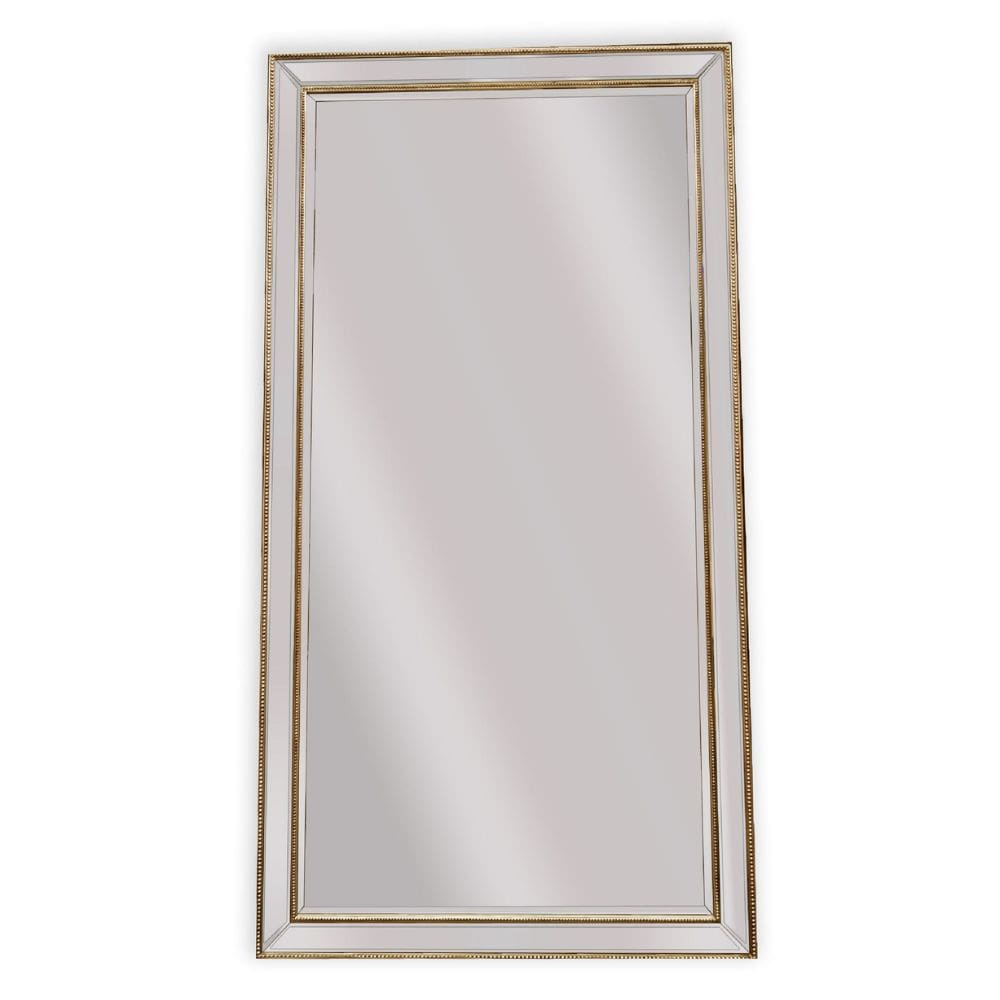 Zesar Gold Beaded Full Length Mirror