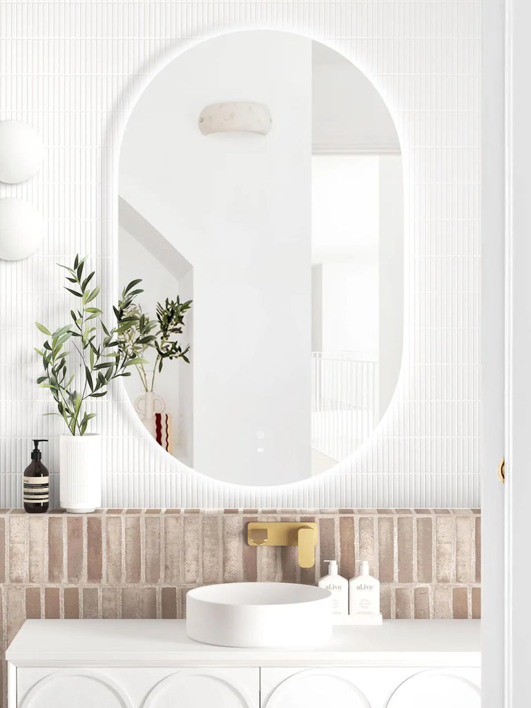 Flux Oval Frameless LED Mirror