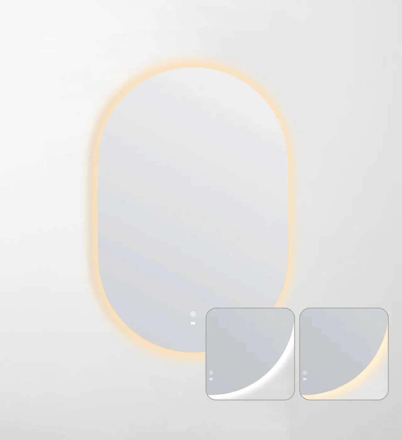Flux Oval Frameless LED Mirror
