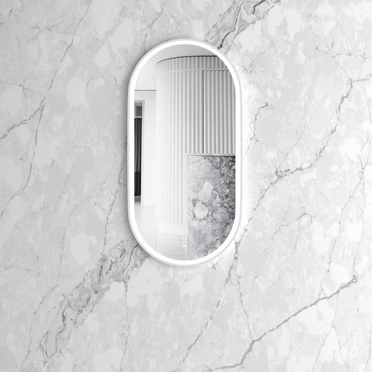 Flux White Oval LED Mirror