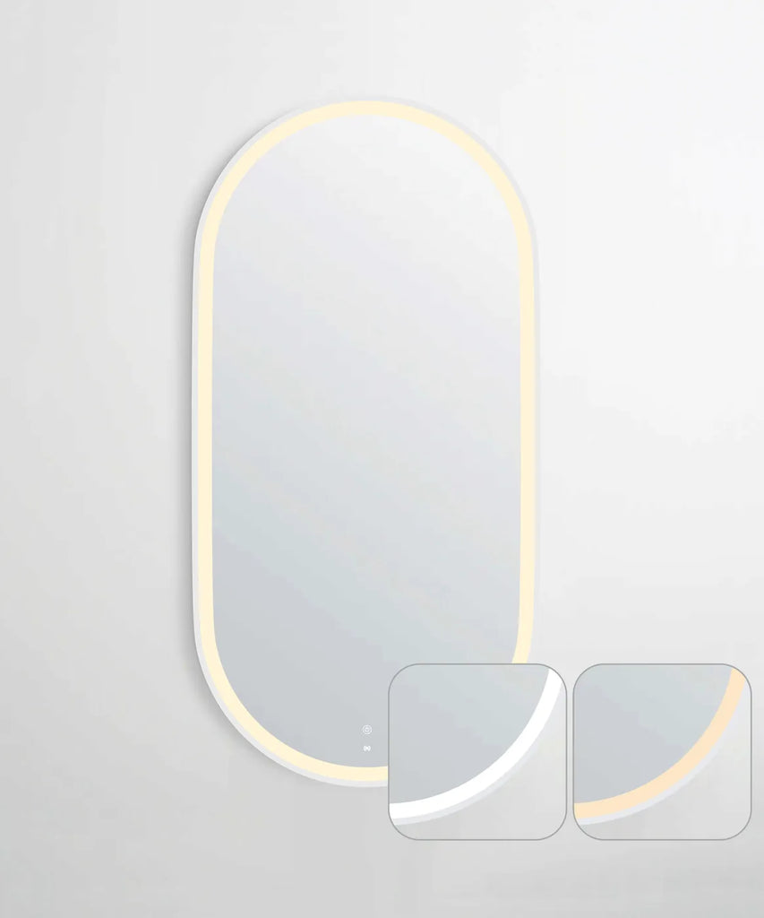 Flux White Oval LED Mirror
