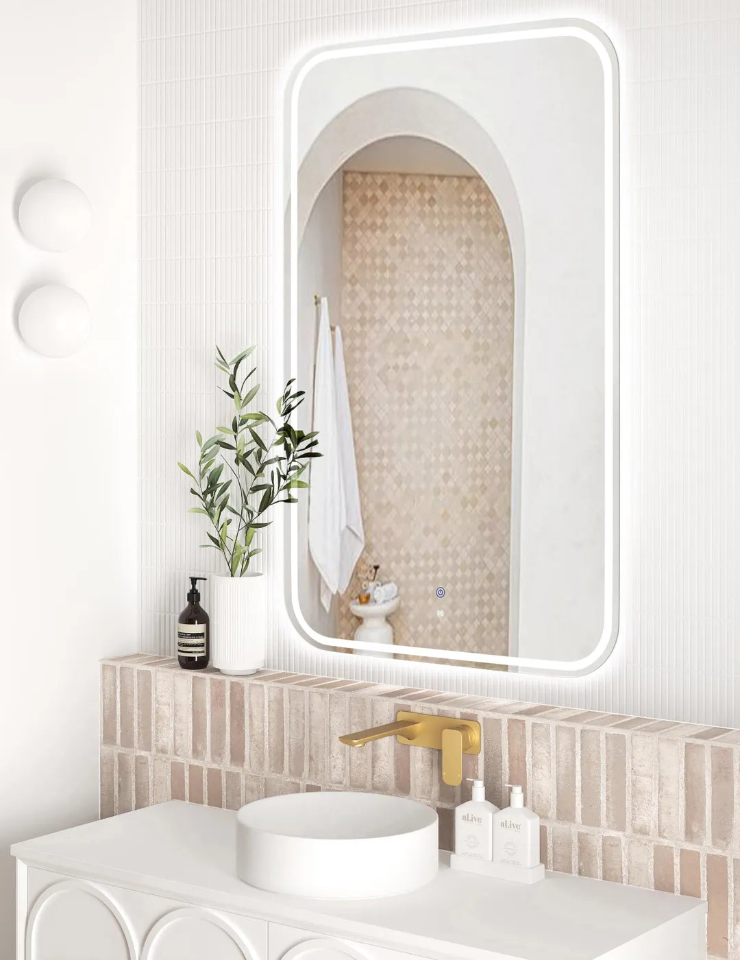 Charlie Rectangle Frameless LED Mirror