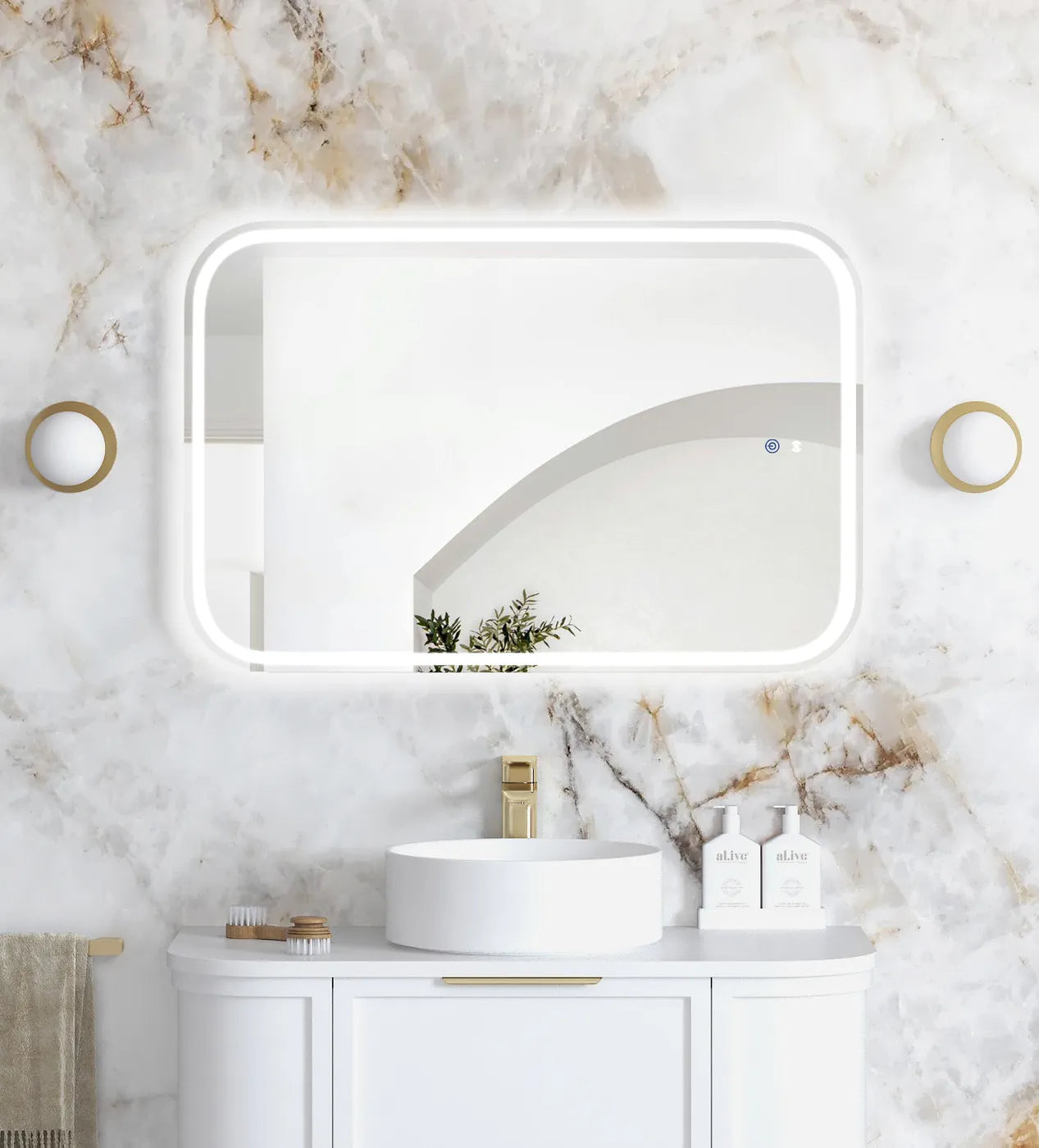 Charlie Rectangle Frameless LED Mirror