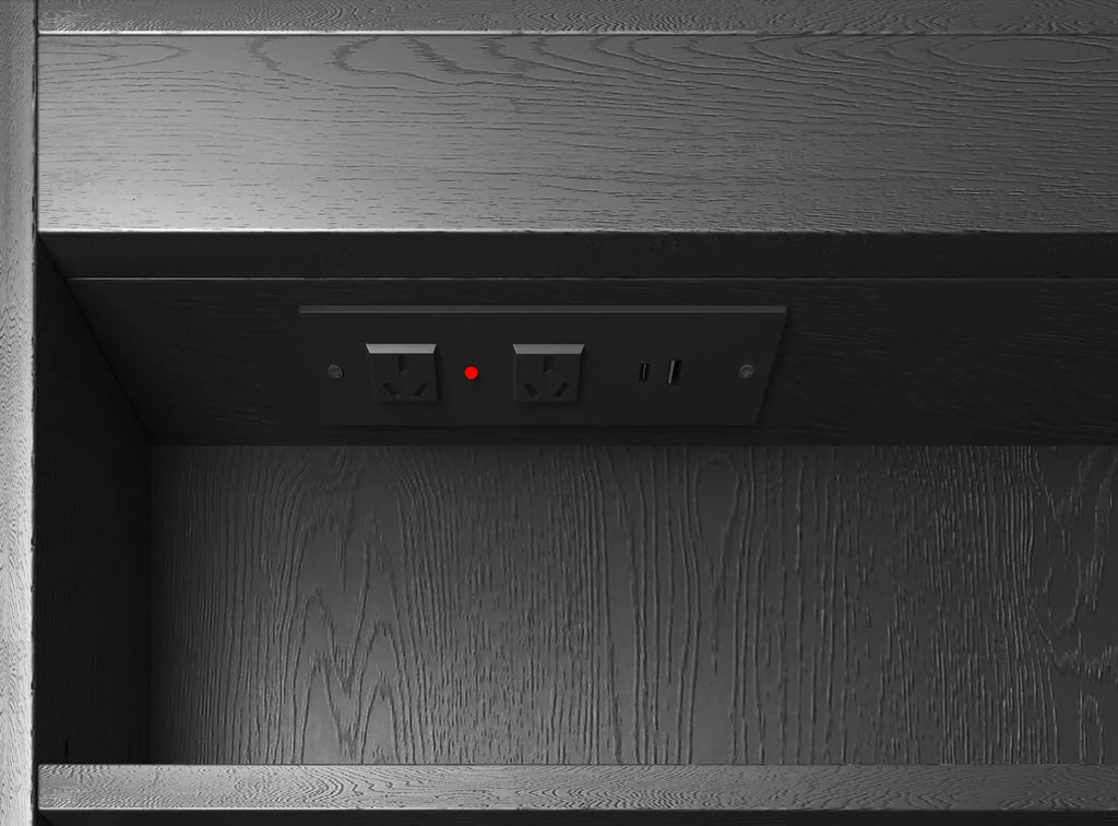 Charlie 2 Door LED Shaving Cabinet - Black