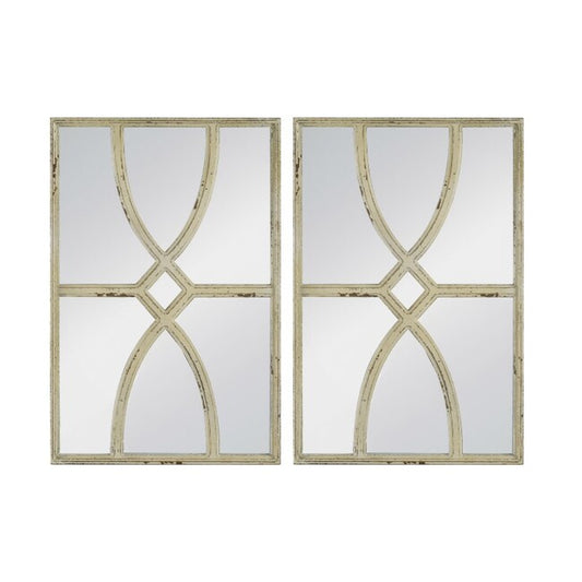 Dori Carved Wall Mirror - Set of 2