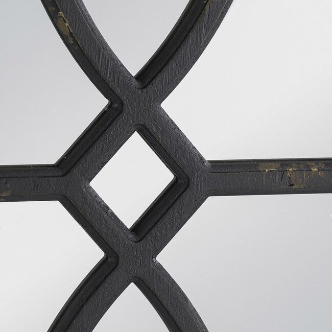 Dori Carved Black Wall Mirror - Set of 2