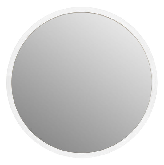 Zenoni White Round Mirror