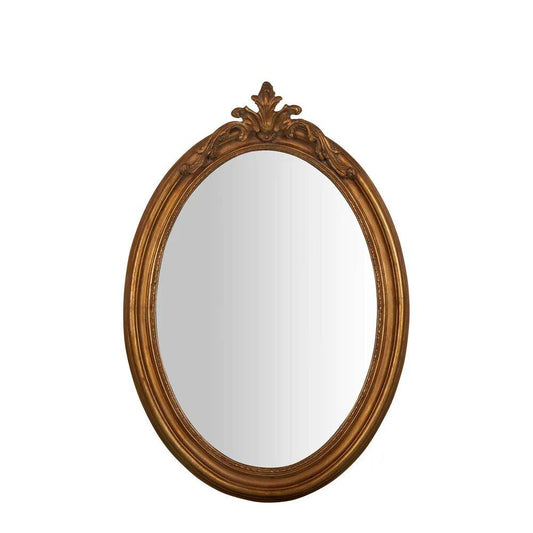 August Gold Oval Mirror