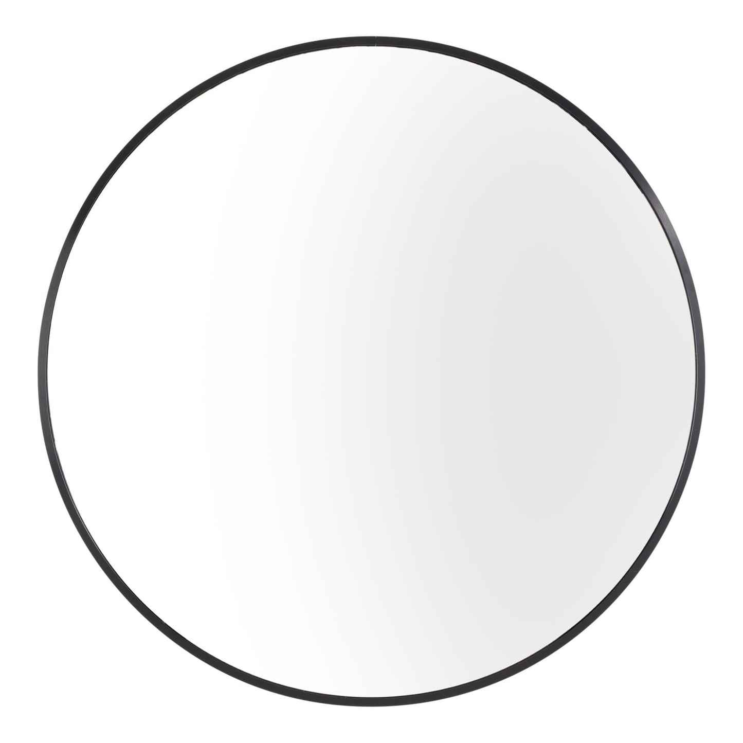 Axel Black Round Mirror