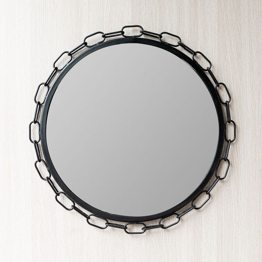 Black Chain Edge Metal Mirror-Mirrors Direct