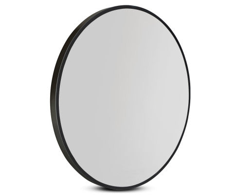 Classic Black Frame Round Mirror