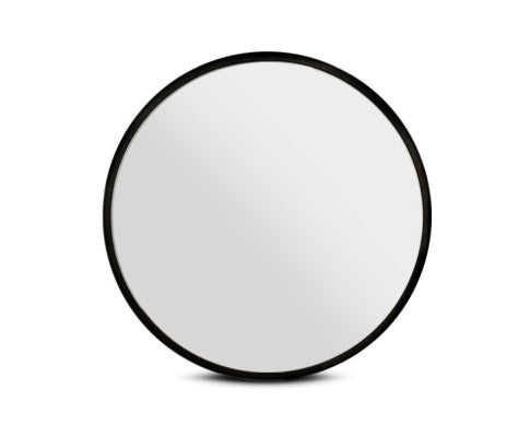 Classic Black Frame Round Mirror