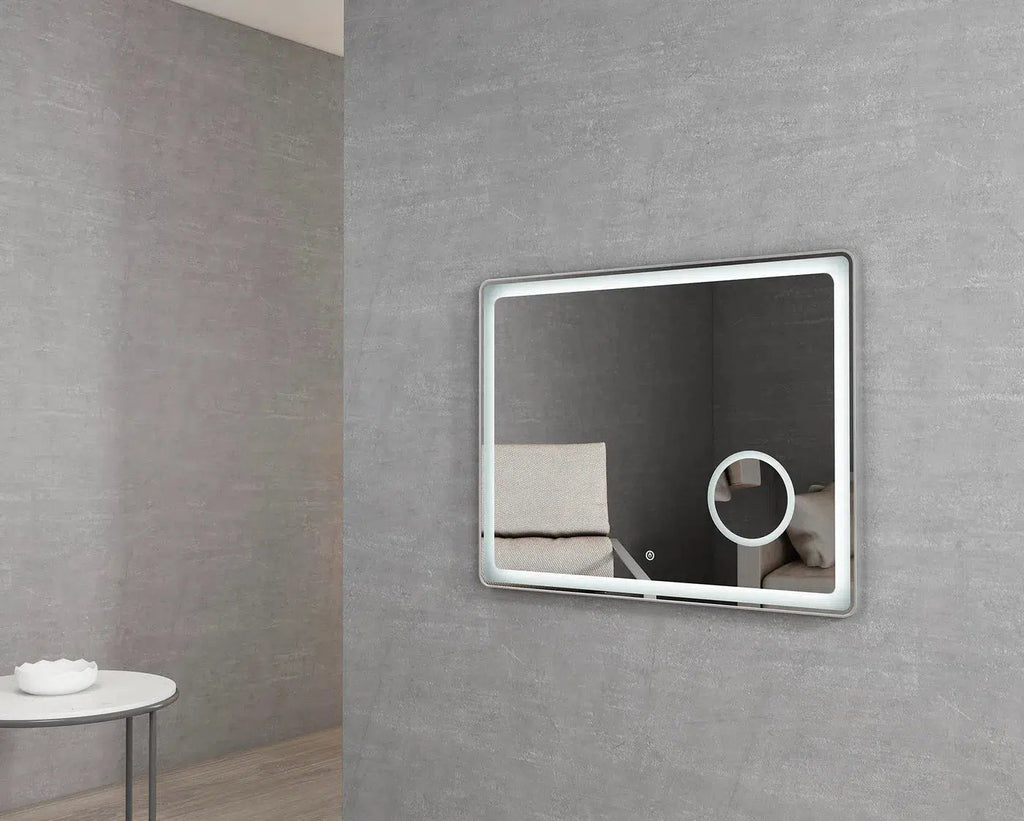 Blanche Silver Frame LED Mirror