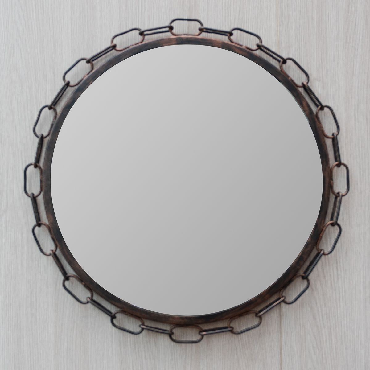Bronze Chain Edge Metal Mirror Mirrors Direct