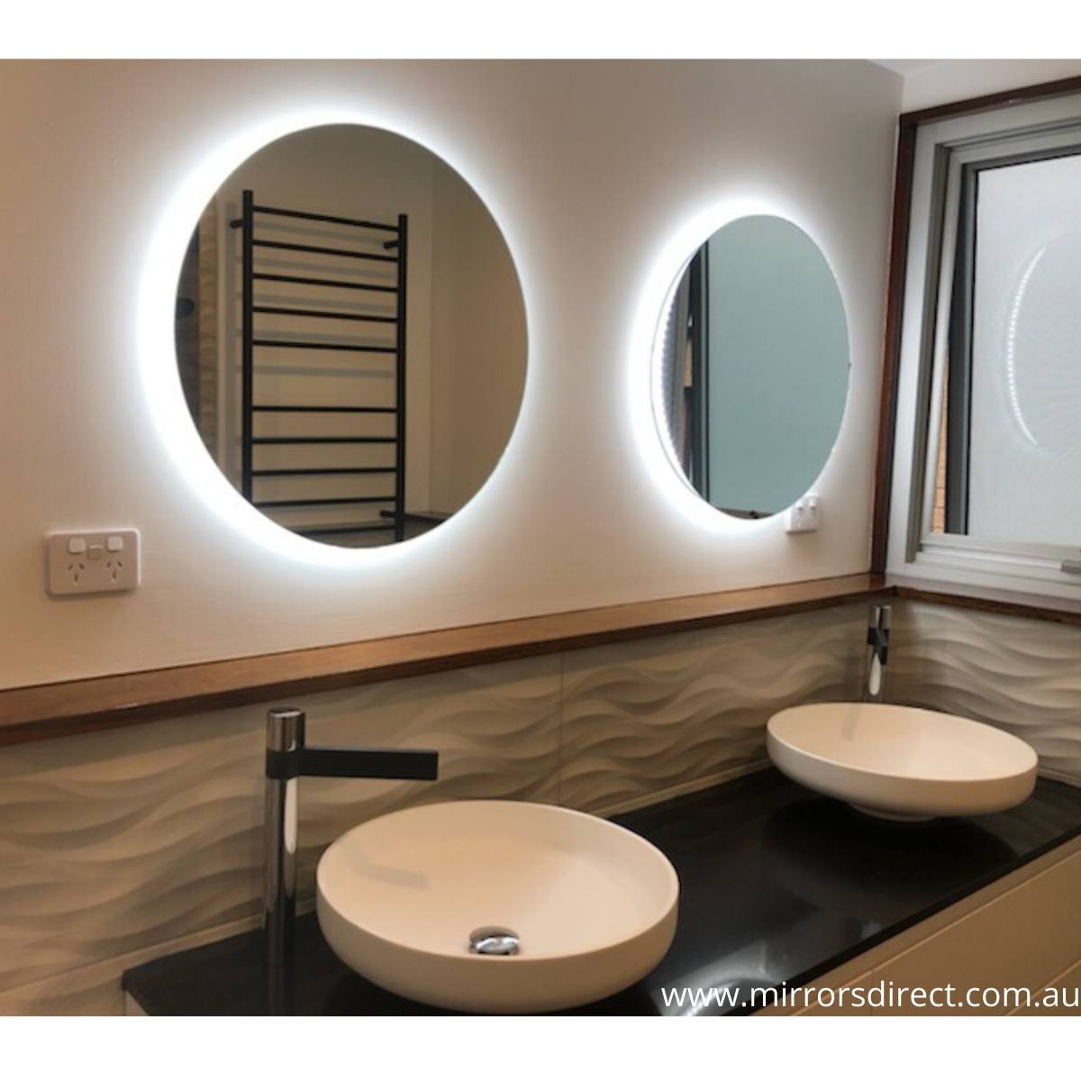 Elora Round Backlit Bathroom Mirror