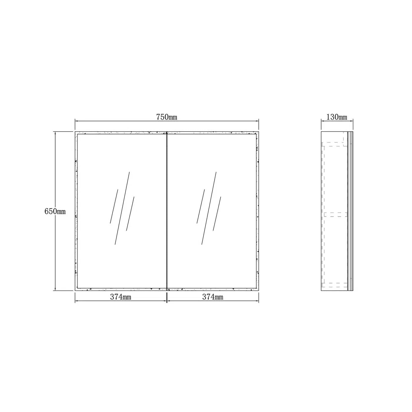 Francis 2 Door LED Shaving Cabinet