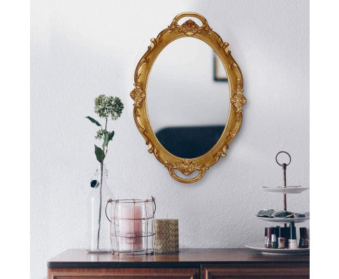 Hilda Gold Oval Mirror