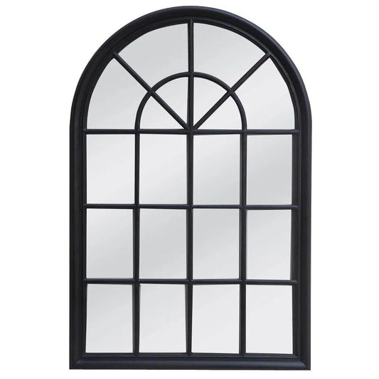 Hamptons Arched Mirror - Black
