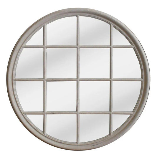 Hamptons Round Mirror - Natural