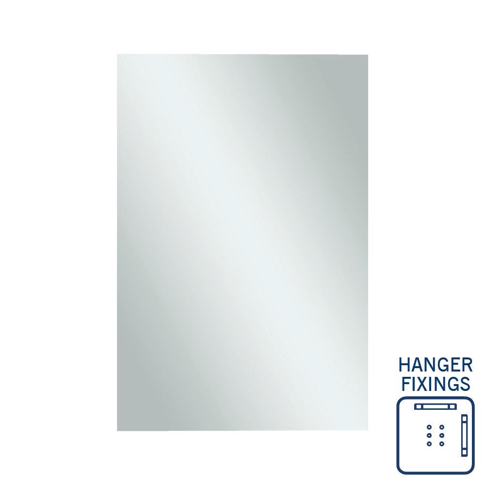 Jackson Rectangle Polished Edge Mirror - with Hanger Fixings