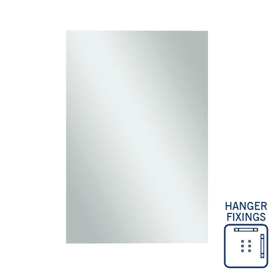 Jackson Rectangle Polished Edge Mirror - with Hanger Fixings
