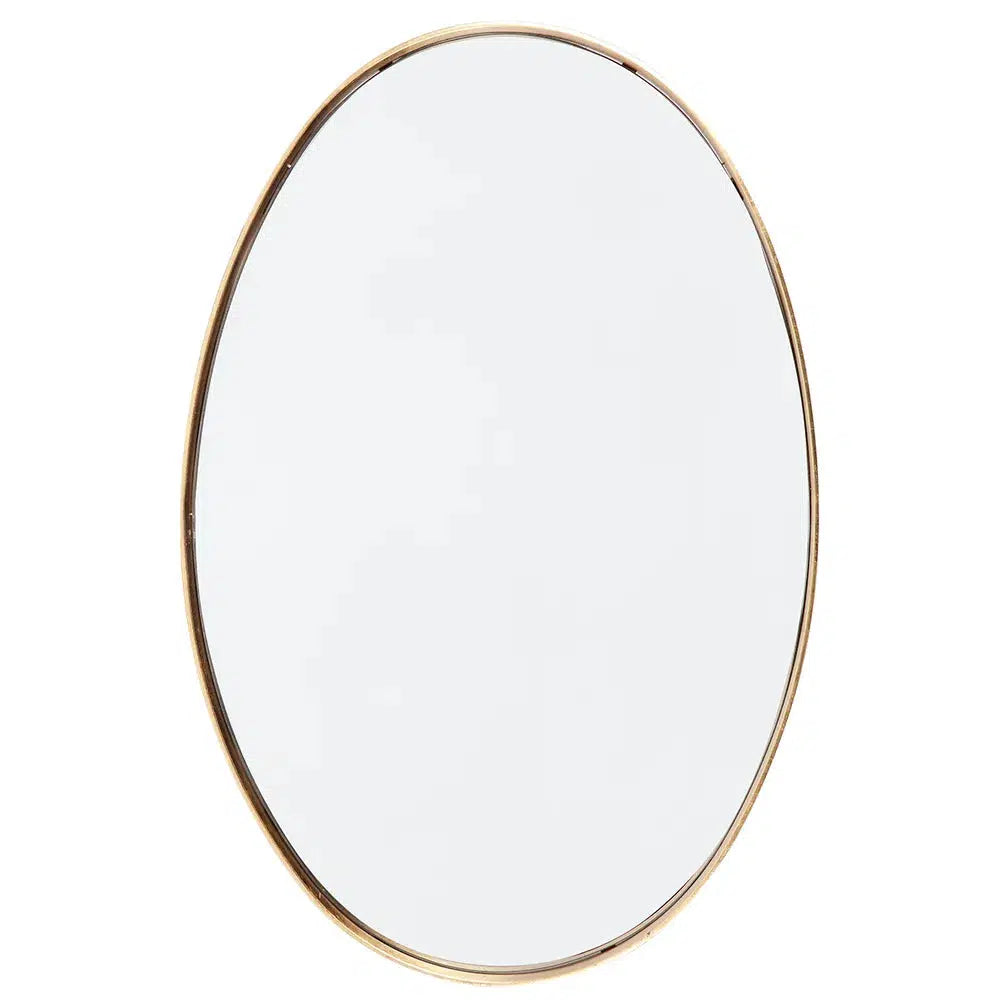 Lucille Oval Wall Mirror – Gold