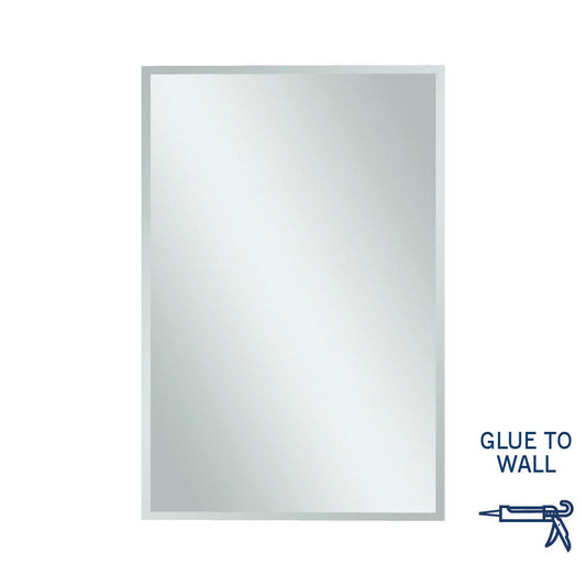 Montana Rectangle Bevel Edge Mirror - Glue to Wall