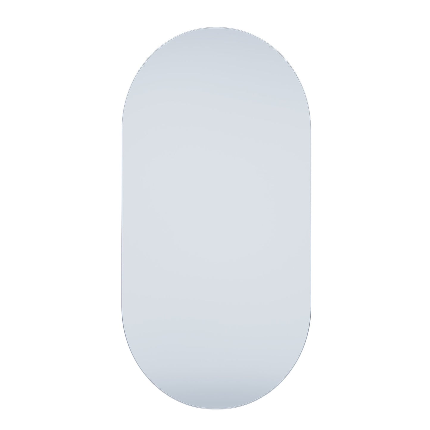 Polished Edge Oval Bathroom Mirror