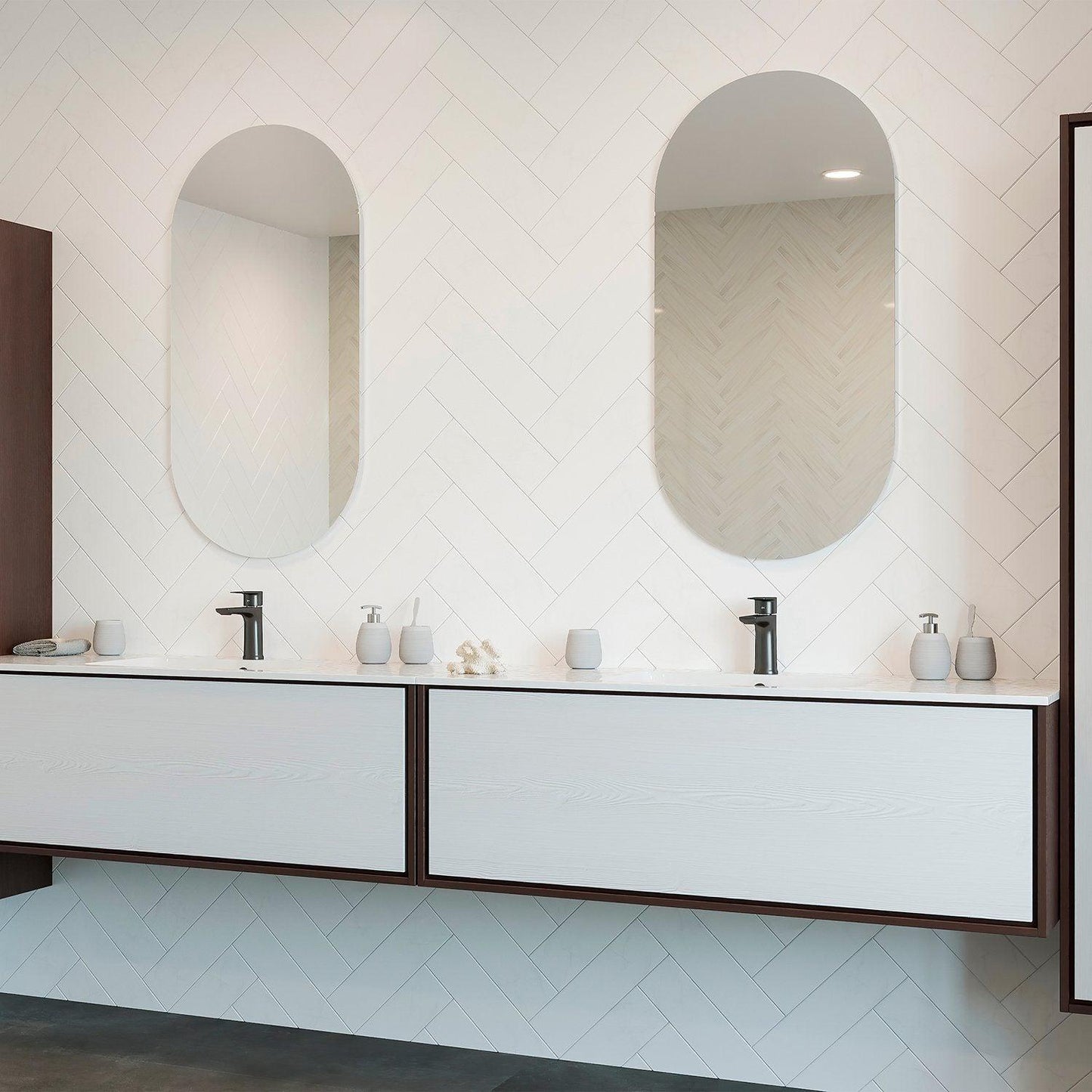 Polished Edge Oval Bathroom Mirror