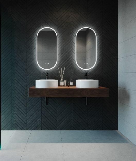 Remer Gatsby Backlit Bathroom Mirror - Lowest Price w/ Free Shipping ...