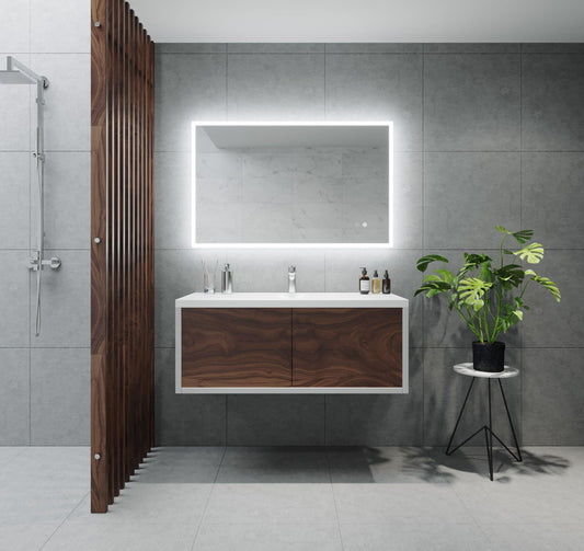 Remer Kara Backlit Bathroom Mirror - Optional Bluetooth Audio