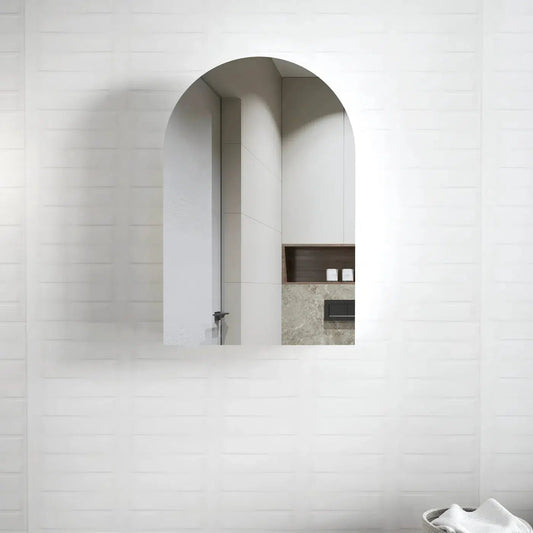 Rhodes Arched White Shaving Cabinet