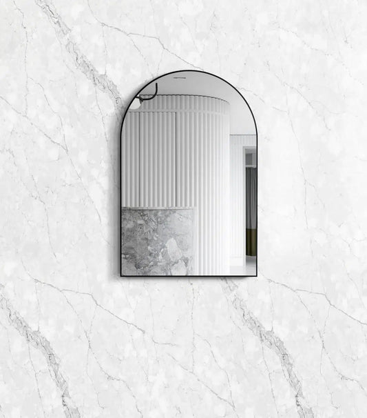 Rhodes Black Arch Mirror